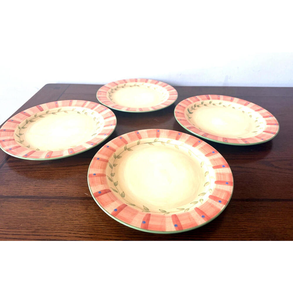 Pfaltzgraff NAPOLI Large Dinner Plates Hand Painted 11 3/4" GOOD COND. Set of 4